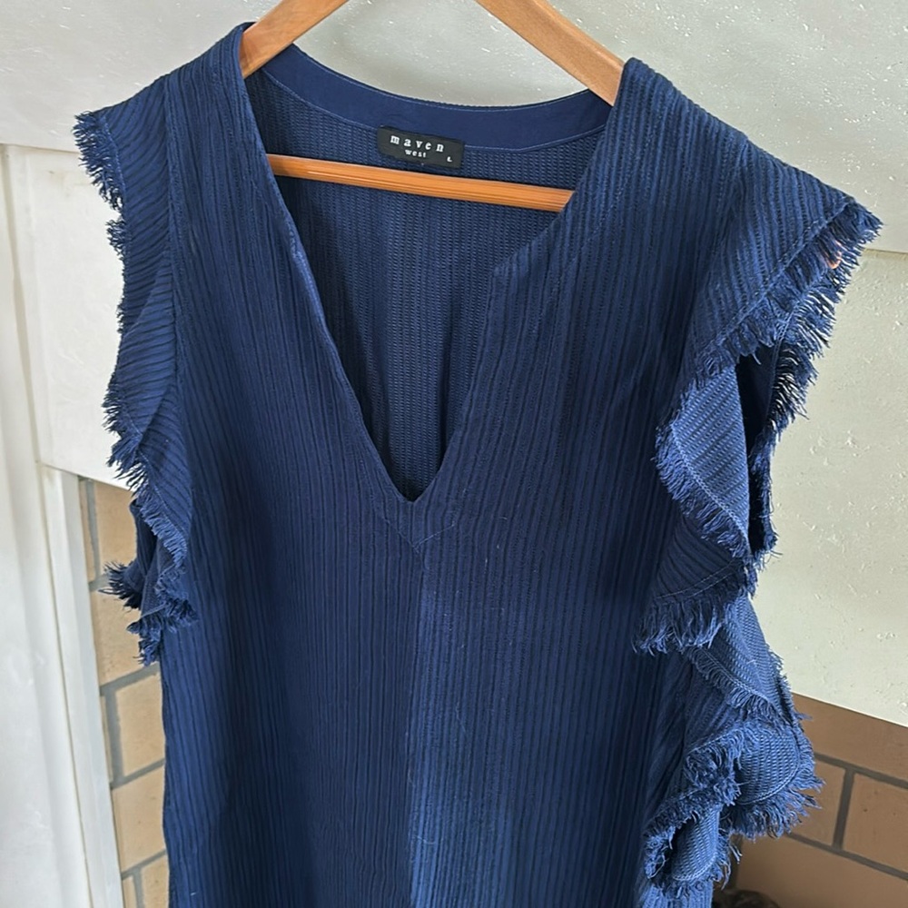 Maven West Navy Shift Dress- size large